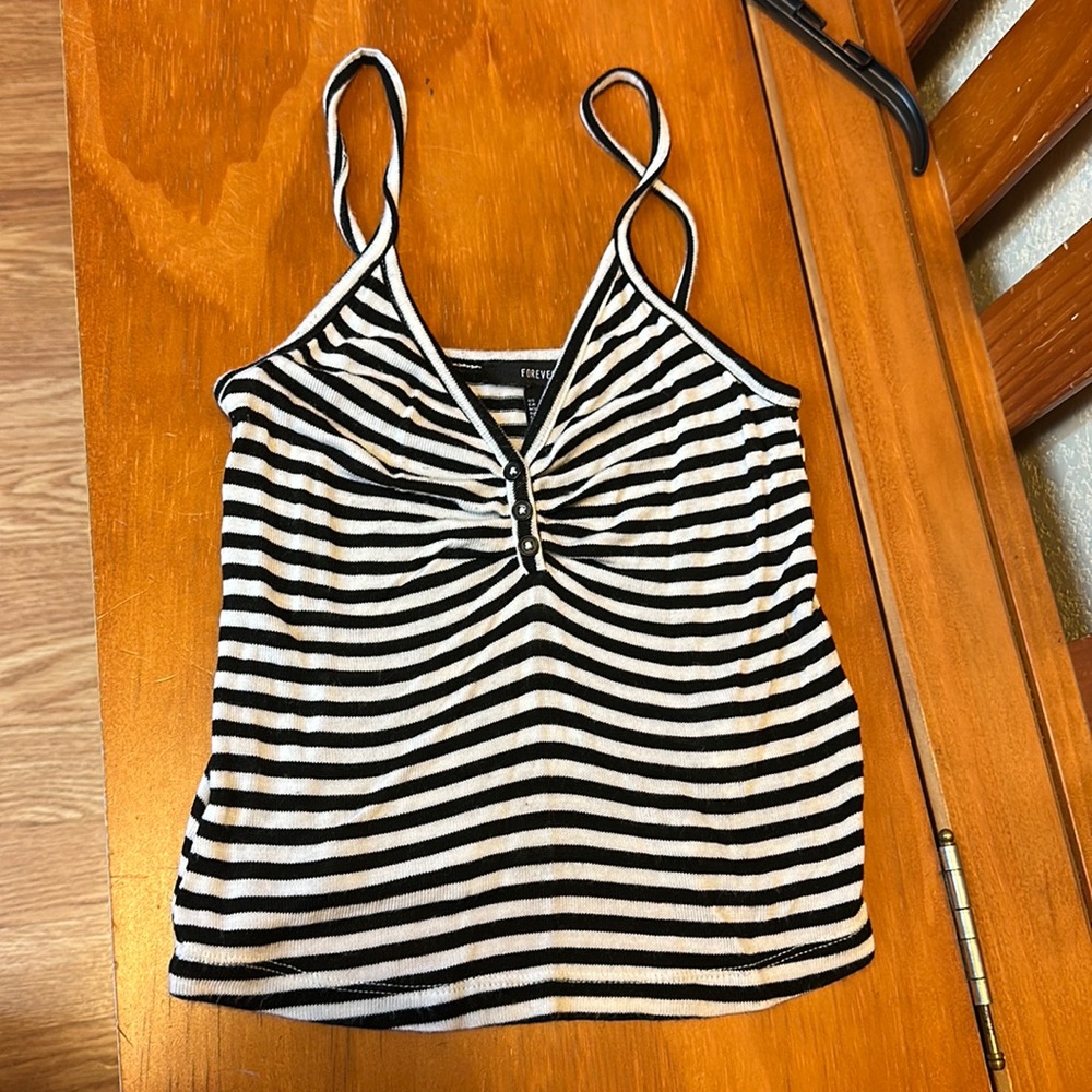 Forever 21 striped crop top